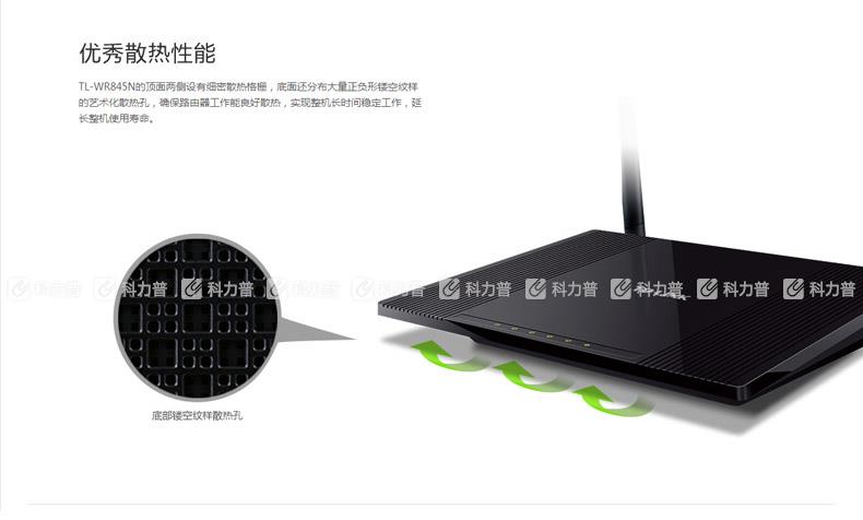 普联 TP-LINK 无线路由器 TL-WR845N 300M
