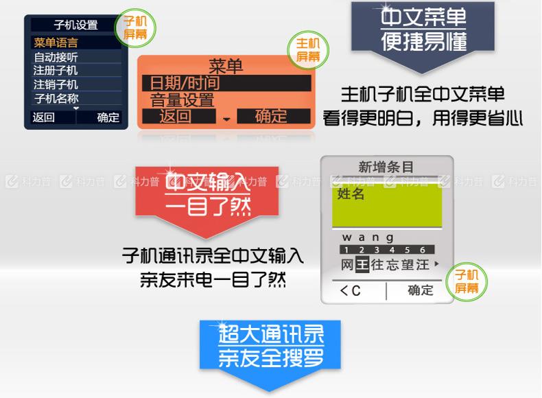 集怡嘉 Gigaset/西门子 数字无绳电话机  C810A （黑色）