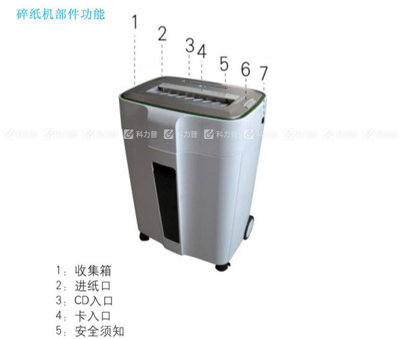 隐密士 HSM 碎乐碎纸机 Ceiro 510 （灰白）
