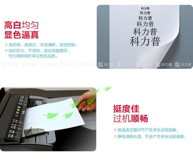科力普 COLIPU 复印纸 CFY003 2星 A4 70g 500张/包