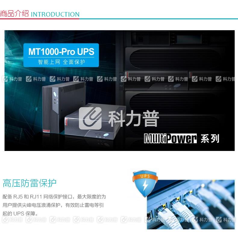 山特 SANTAK MT1000-pro UPS不间断电原