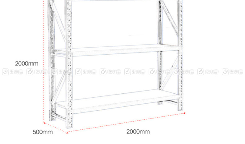 华宇 重型三层货架 800*500*2550h dz