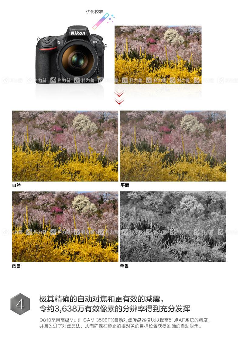 尼康 Nikon 单反数码相机机身D810