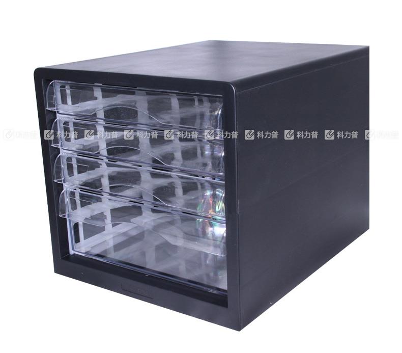 得力 Deli 四层文件柜 (不带锁)#9774 （黑色）