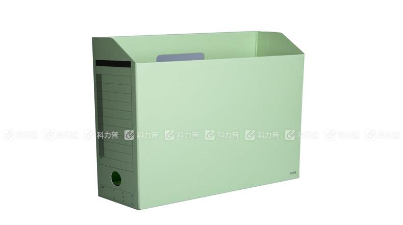 普乐士 PLUS  FL-051BF 纸质横式文件盒 A4 淡绿