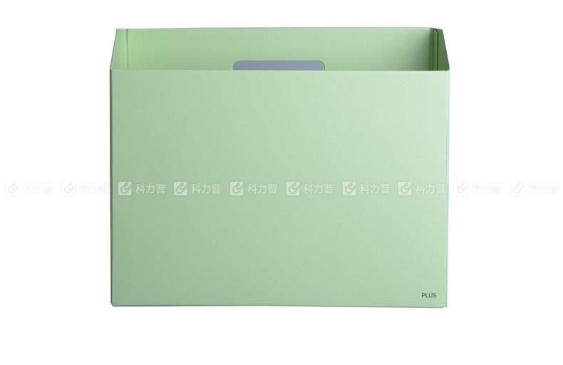 普乐士 PLUS  FL-051BF 纸质横式文件盒 A4 淡绿