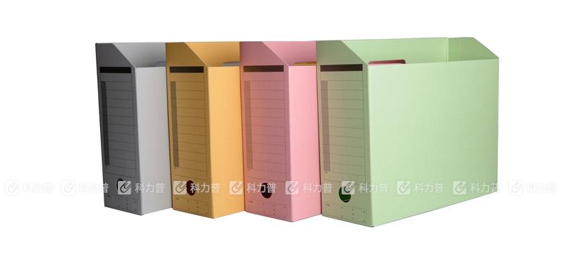 普乐士 PLUS  FL-051BF 纸质横式文件盒 A4 浅灰