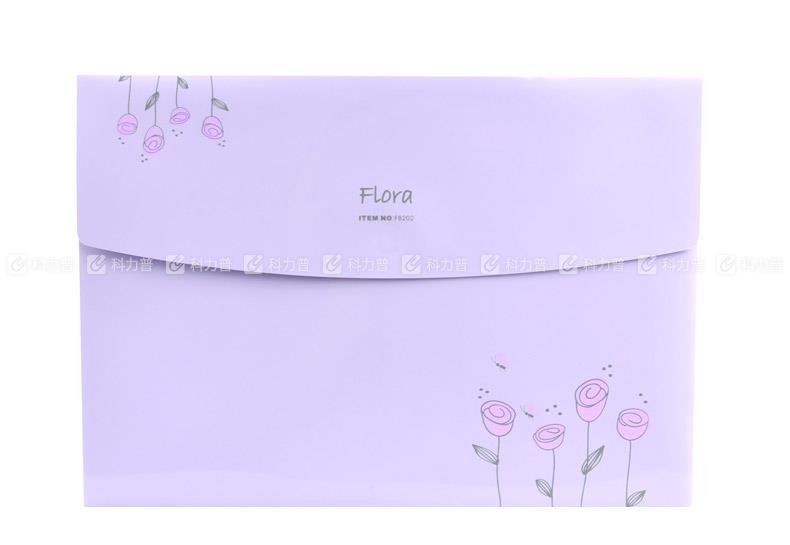 树德 花香粘扣资料袋 FB202 A4 紫色