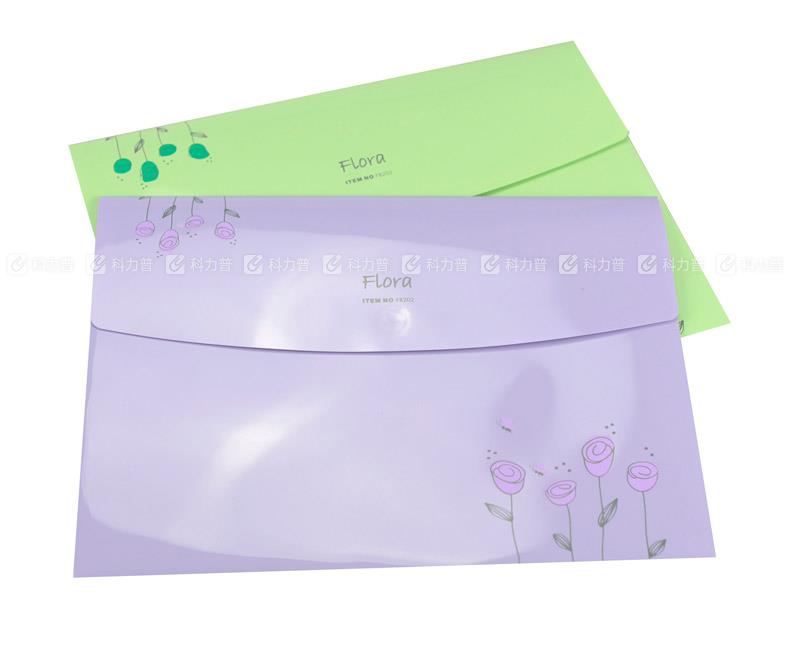 树德 花香粘扣资料袋 FB202 A4 紫色