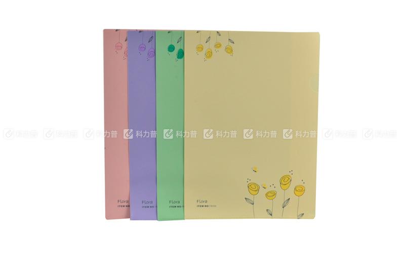 树德 花香二页文件套 FB206 A4 绿色