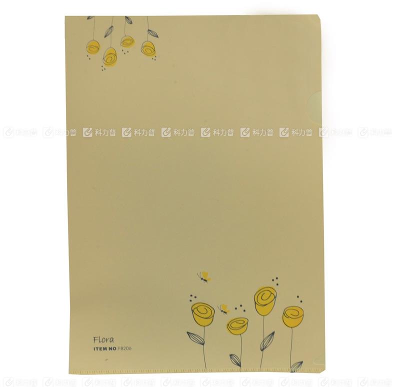 树德 花香二页文件套 FB206 A4 黄色