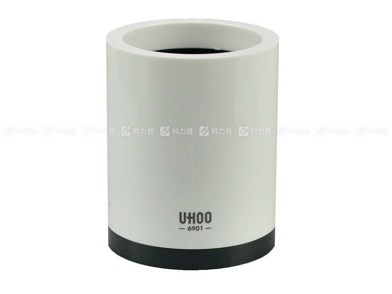 优和 UHOO 多用笔筒（收纳筒） 圆形 6901（混色：灰白色，黑白色）