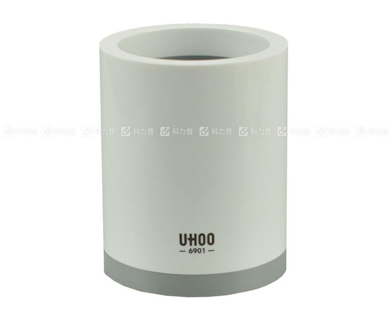 优和 UHOO 多用笔筒（收纳筒） 圆形 6901（混色：灰白色，黑白色）