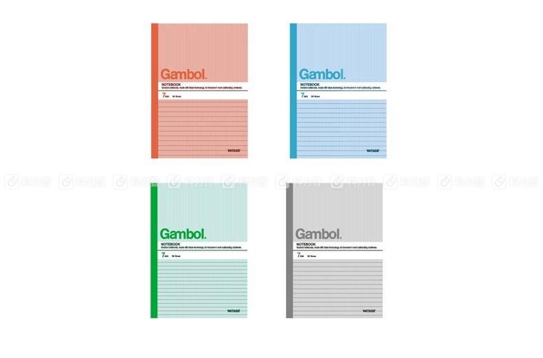渡边 Gambol 无线装订笔记本 G5407 A5 40P  12本/封 (大包装)