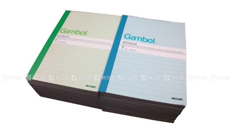渡边 Gambol 无线装订笔记本 GA6506 A6 50P 24本/封 (大包装)