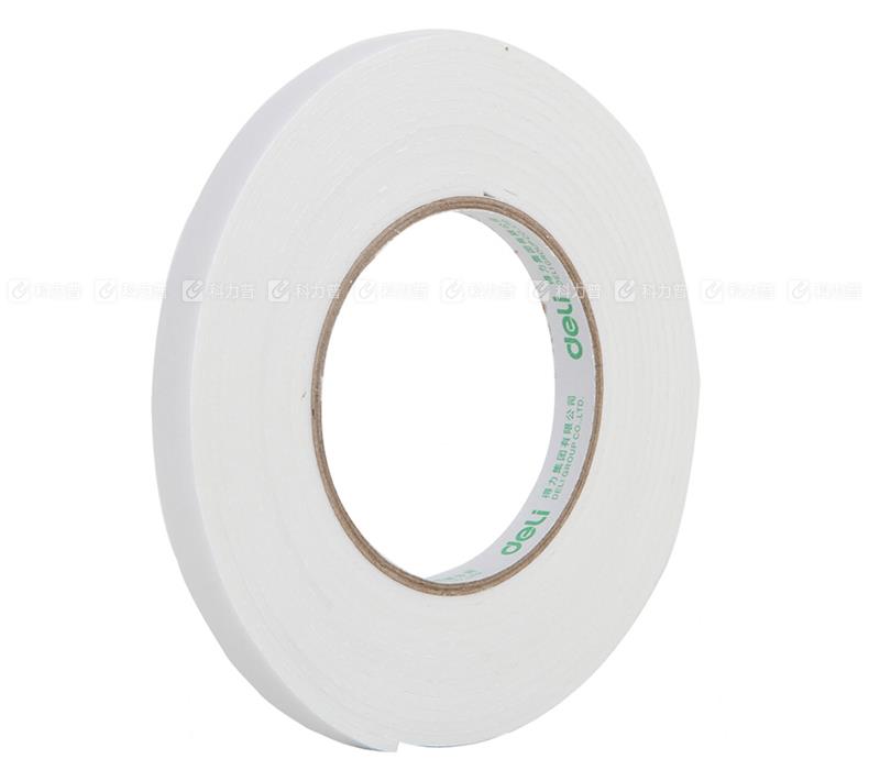 得力 Deli 泡棉双面胶带 30410 12mm*5y 1卷/袋 24袋/中盒