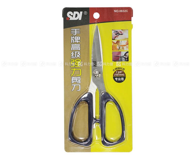 手牌 SDI 强力剪刀 NO.0832C 全长：187mm（深蓝色）12把/盒