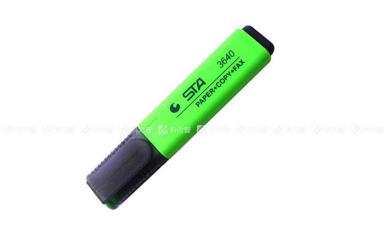 斯塔 STA 荧光笔 3640-5/8340-5 5mm （绿色） 10支/盒