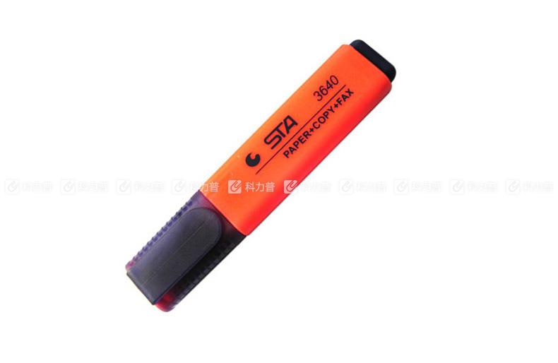 斯塔 STA 荧光笔 3640-2/8340-2 5mm （红色） 10支/盒