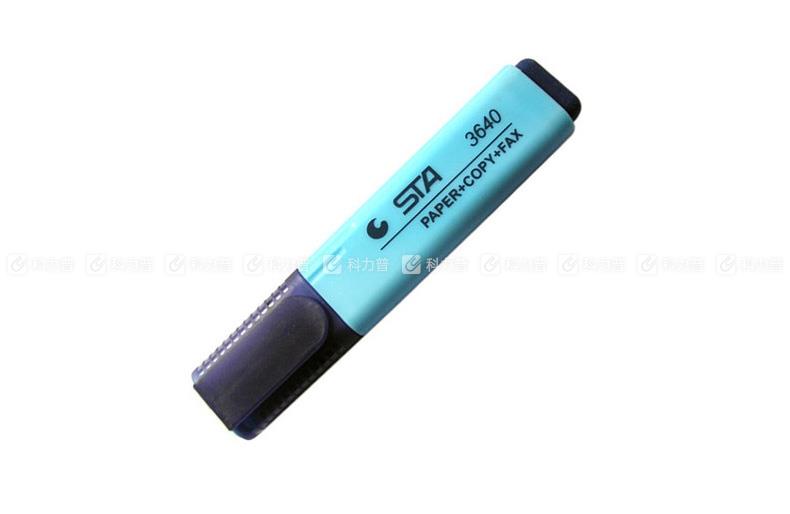 斯塔 STA 荧光笔 3640-3/8340-3 5mm （蓝色） 10支/盒