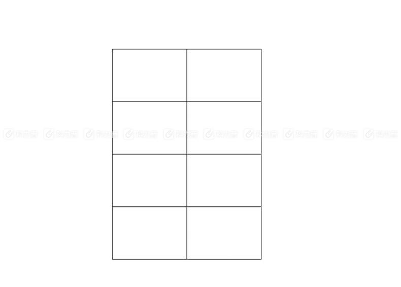 卓联 打印标签 ZL1608 8分 105*74.5mm （白色） 10页/包