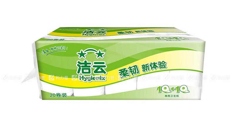 洁云 卷筒卫生纸 116209 双层 175段 20卷/提
