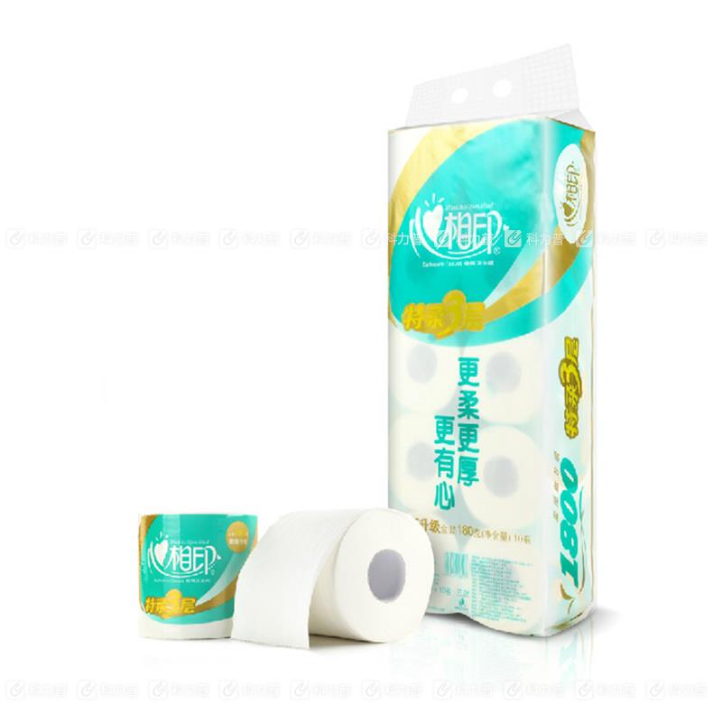 心相印 三层小卷纸 BT810 180g 10卷/提 5提/箱