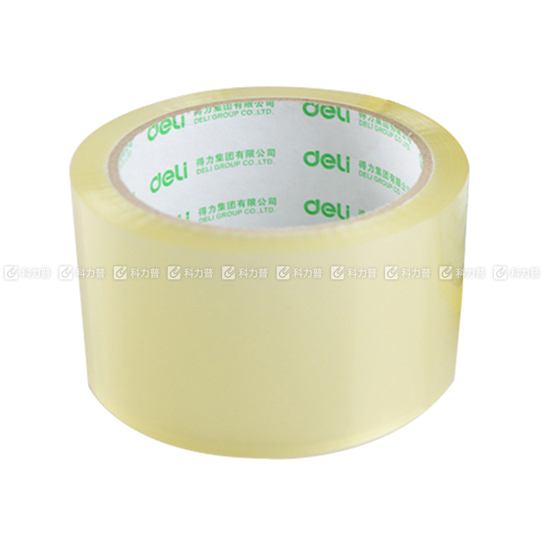 得力 30282 普透封箱胶带 55MM*60Y 透明色 6卷/筒 72卷/箱（佰仟金融专用）