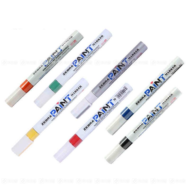 斑马 ZEBRA PAINT油漆笔 MOP-200M 2.5mm （黄色） 10支/盒