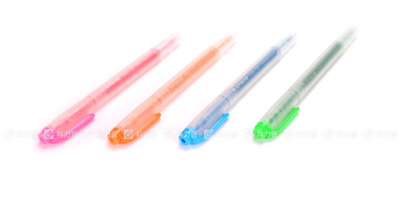 白金 双头荧光笔 CSD-120 粗4.0mm、细0.5mm 黄