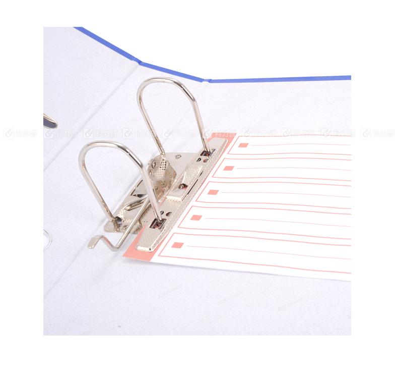 齐心 COMIX 半包胶档案夹 A106A A4 背宽75mm （蓝色）