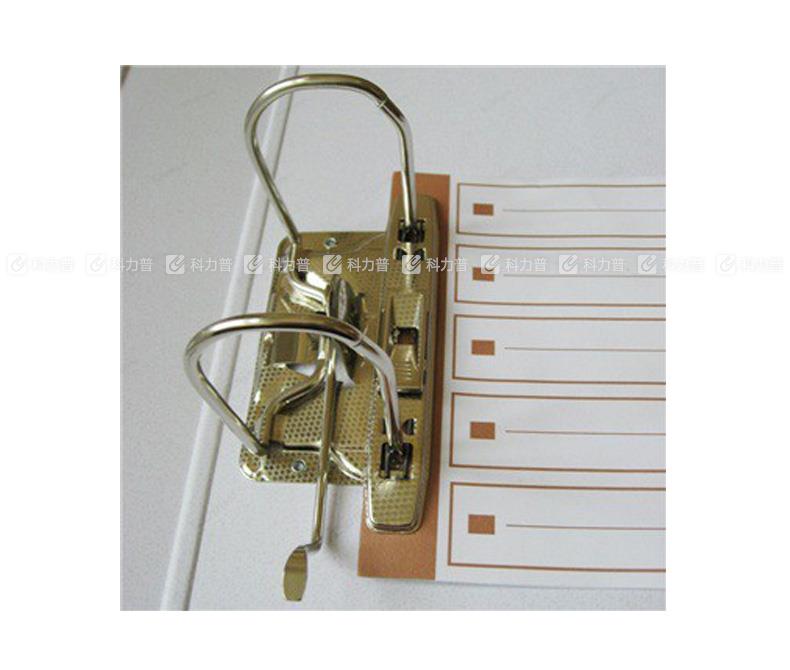 齐心 COMIX 半包胶档案夹 A108A FC 背宽75mm （黑色）