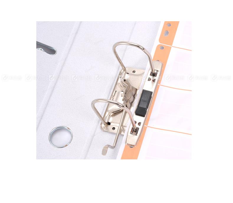 齐心 COMIX 3寸半包胶档案夹 A206A A4 背宽75mm (黑色)