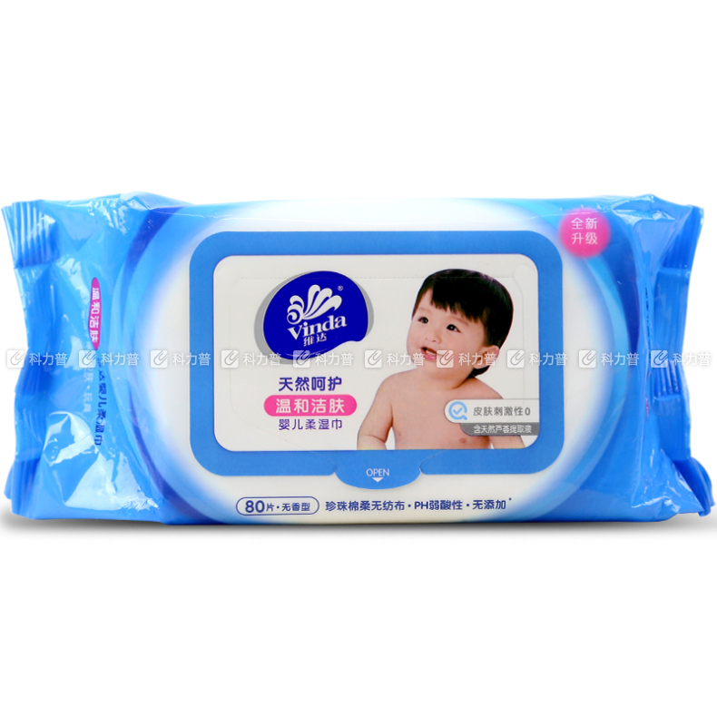 维达 VW2002 婴儿护肤柔湿巾 80片/包 12包/箱