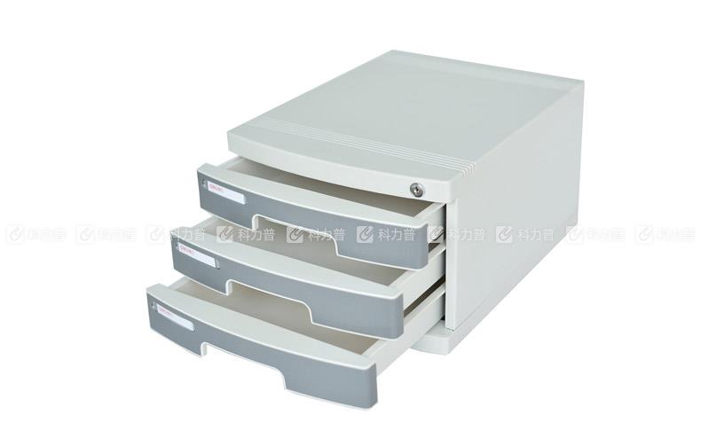 得力 文件柜(带锁)三层 8833