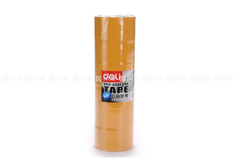 得力彩色封箱胶带30359 60mm*100Y 1筒(6卷)