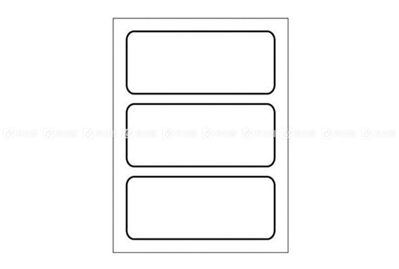 卓联自粘性标签ZL02空白 34×73mm
