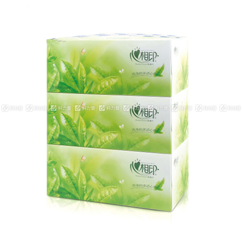 心相印 盒装面巾纸（茶语系列） H200 双层 200抽 3盒/提