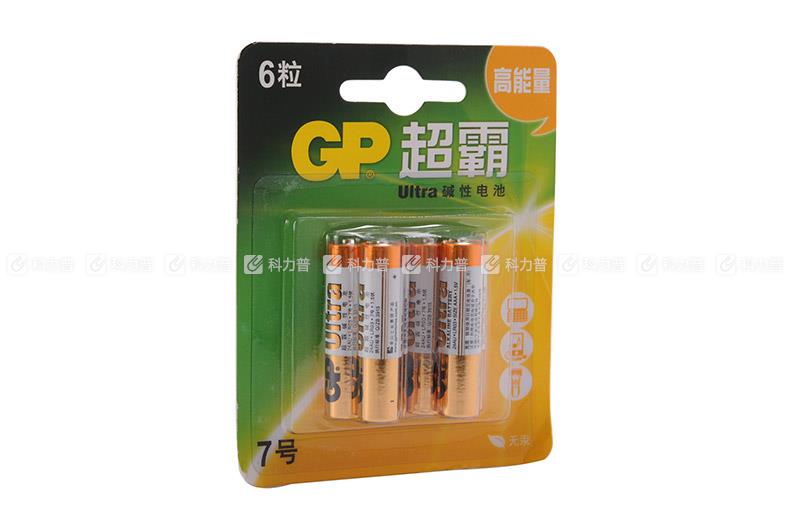 GP超霸 碱性电池 7号 6节