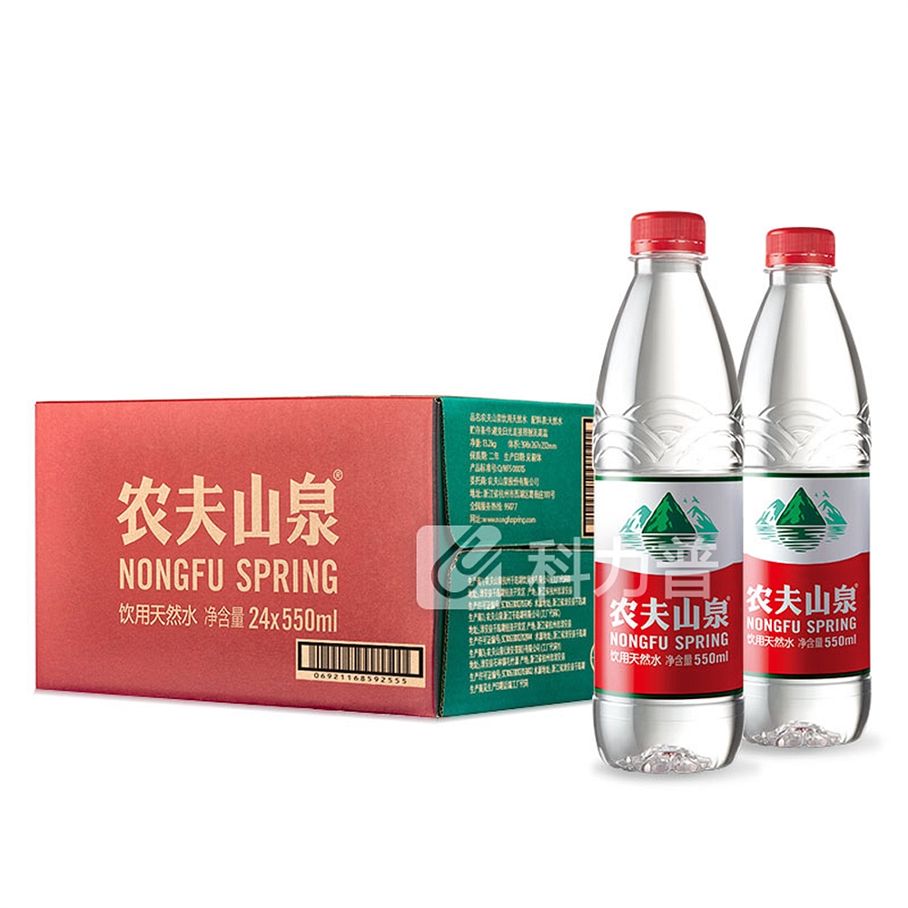 农夫山泉 饮用天然水 550ml/瓶 24瓶/箱 (大包装)