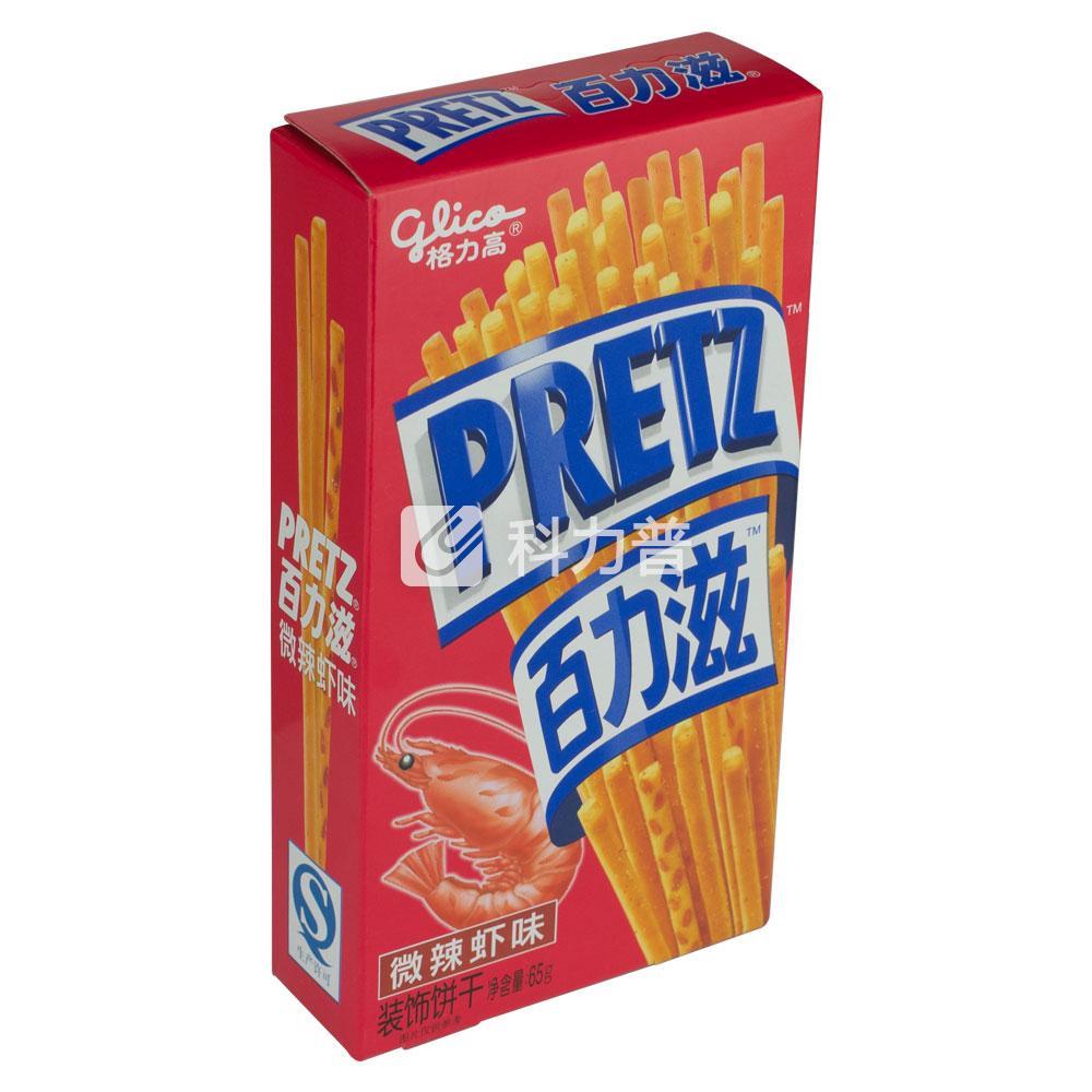 格力高 glico 百力滋 装饰饼干 65g/盒 36盒/箱(微辣虾味36盒/箱)