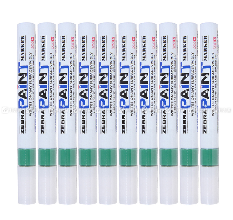 斑马zebra paint油漆笔 mop-200m 2.5mm (银色) 10支/盒