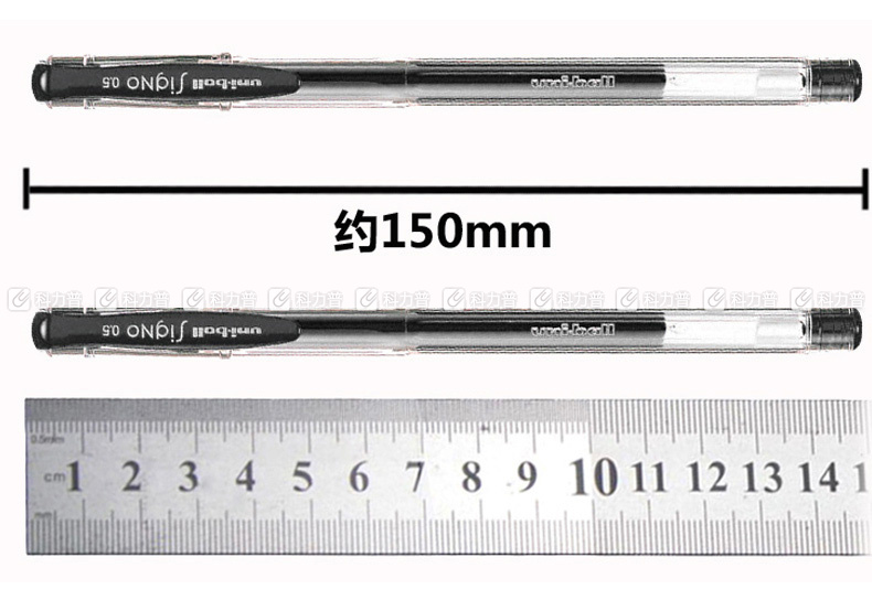 三菱 uni 双珠啫喱笔 UM-100-05 0.5mm (黑色) 10支/盒 (替芯：UMR-5)