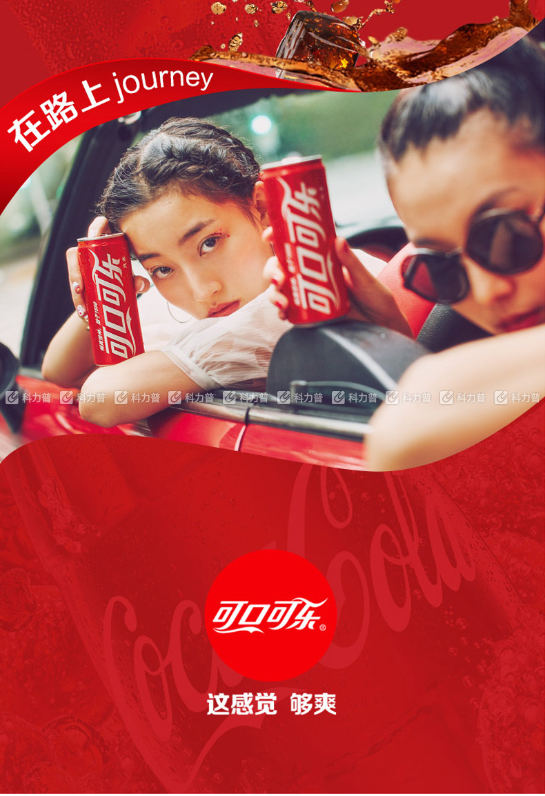 可口可乐 coca'cola 碳酸饮料 330ml/罐 24罐/箱(经典款)