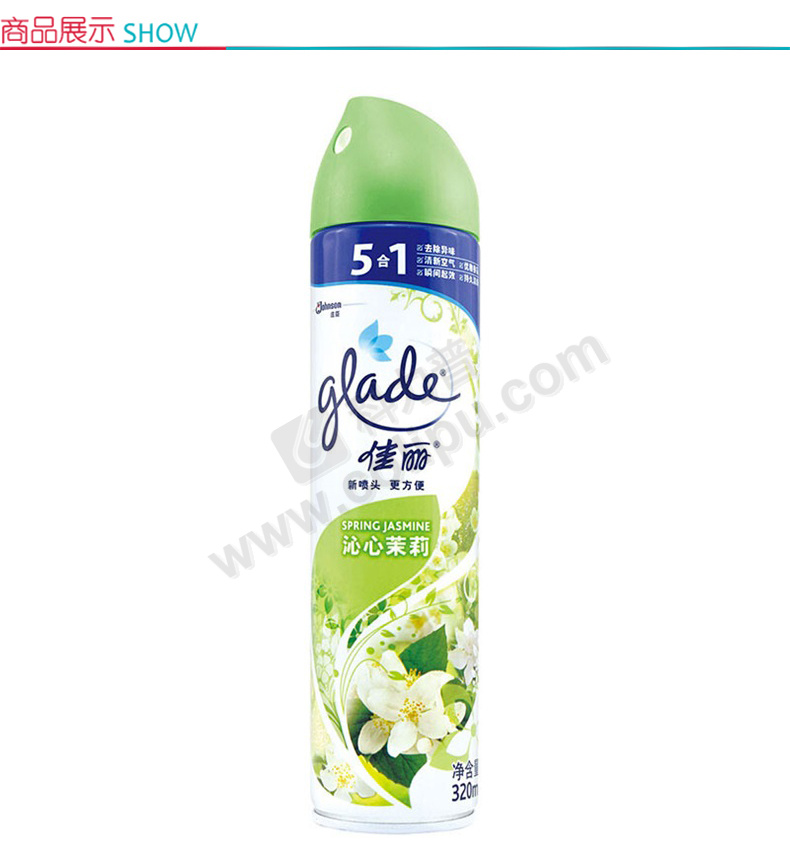 佳丽glade 空气清新剂 320ml/瓶 (沁心茉莉)