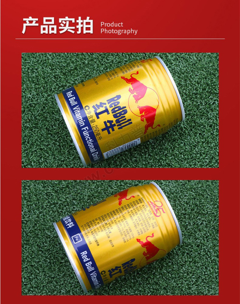 红牛redbull 维生素功能饮料 250ml/罐 24罐/箱