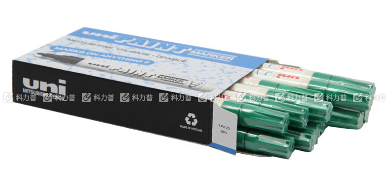 三菱 uni 油漆笔 PX-20 2.2-2.8mm (绿色) 12支/盒