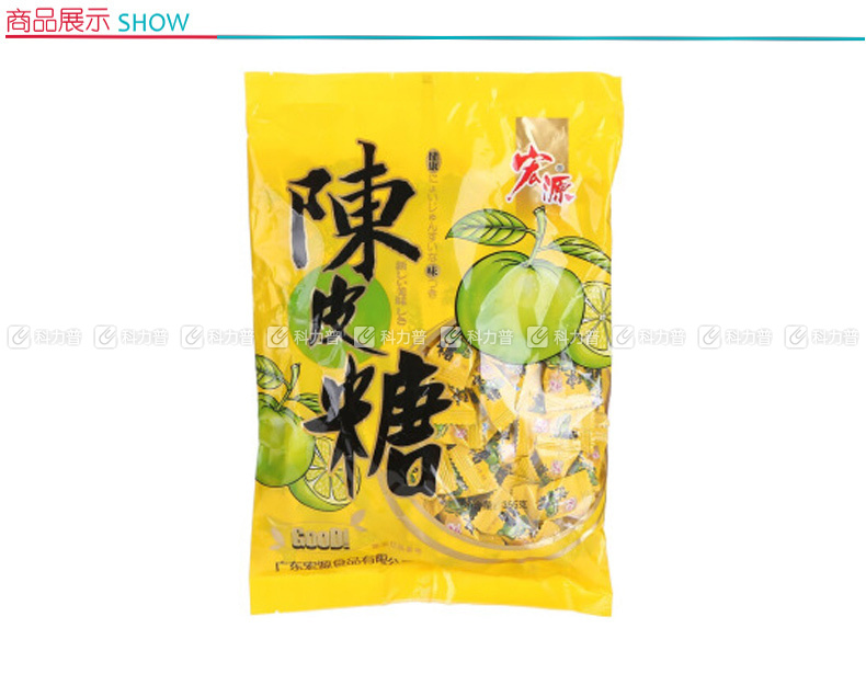 宏源 陈皮糖 355g/袋  24袋/箱 24袋/箱