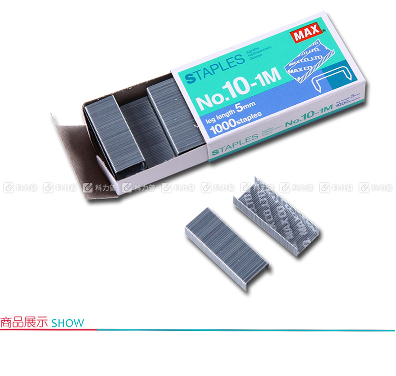 美克司 MAX 统一订书针 NO.10-1M 10# 1000枚/盒