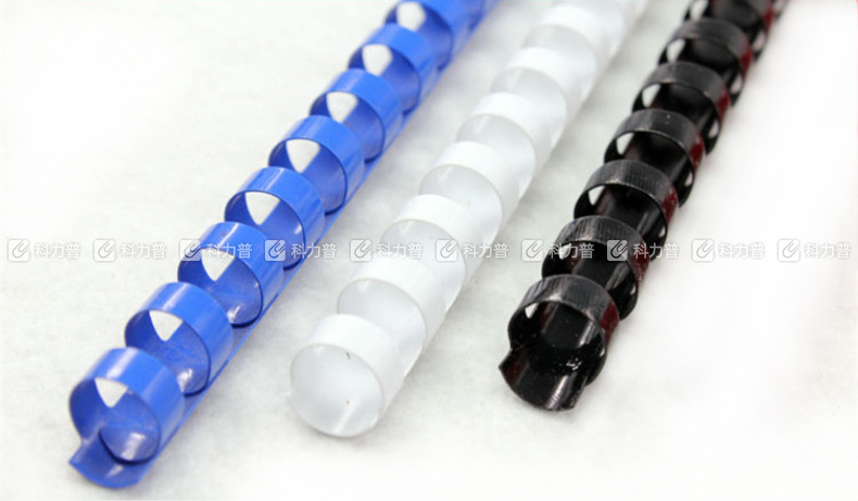 力晴 21孔装订胶圈 38mm (黑色) 50条/盒